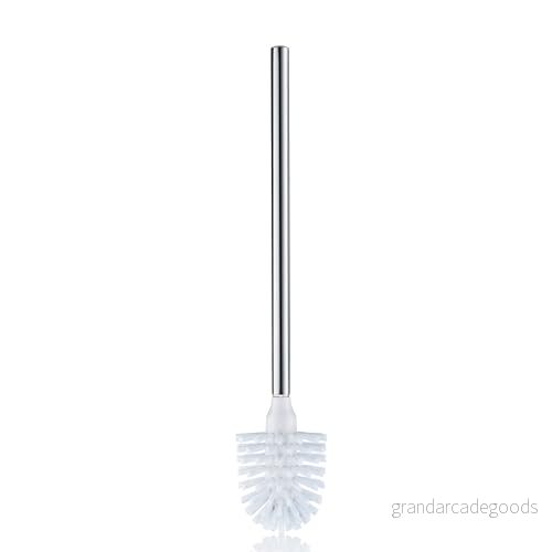Kela 20144, toalettborste med plasthandtag, PP plast/rostfritt stål, Ø 8 cm, L 42,5 La Brosse, vit 4025457201448
