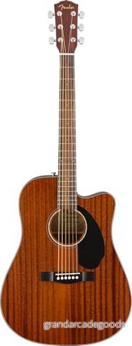 CD 60SCE Dreadnought, greppbräda i valnöt, all mahogny 885978875702