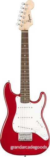 Fender Squier elektrisk mini Stratocaster gitarr i Dakota röd den perfekta nybörjargitarren. 885978378357