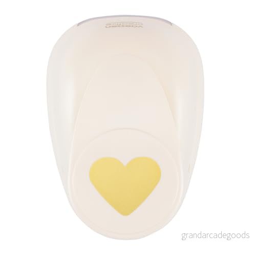 Vaessen Creative Motivstans Maxi hjärta Ø 3,75 cm, stor, vit 8716052163670