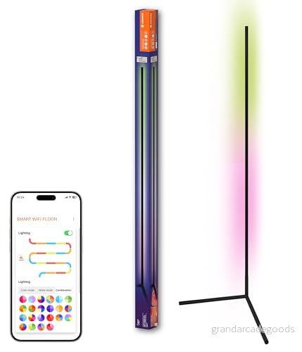 LEDVANCE SMART+ WiFi Golv Hörn golvlampa svart 140 cm 4058075765078