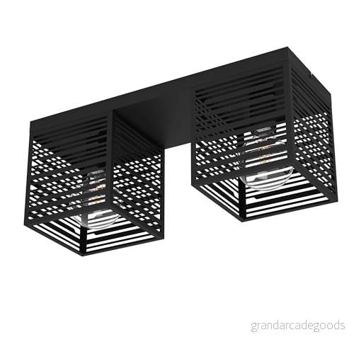 Eglo Piedritas Taklampa - Svart - 2 Lampor 9008606235711
