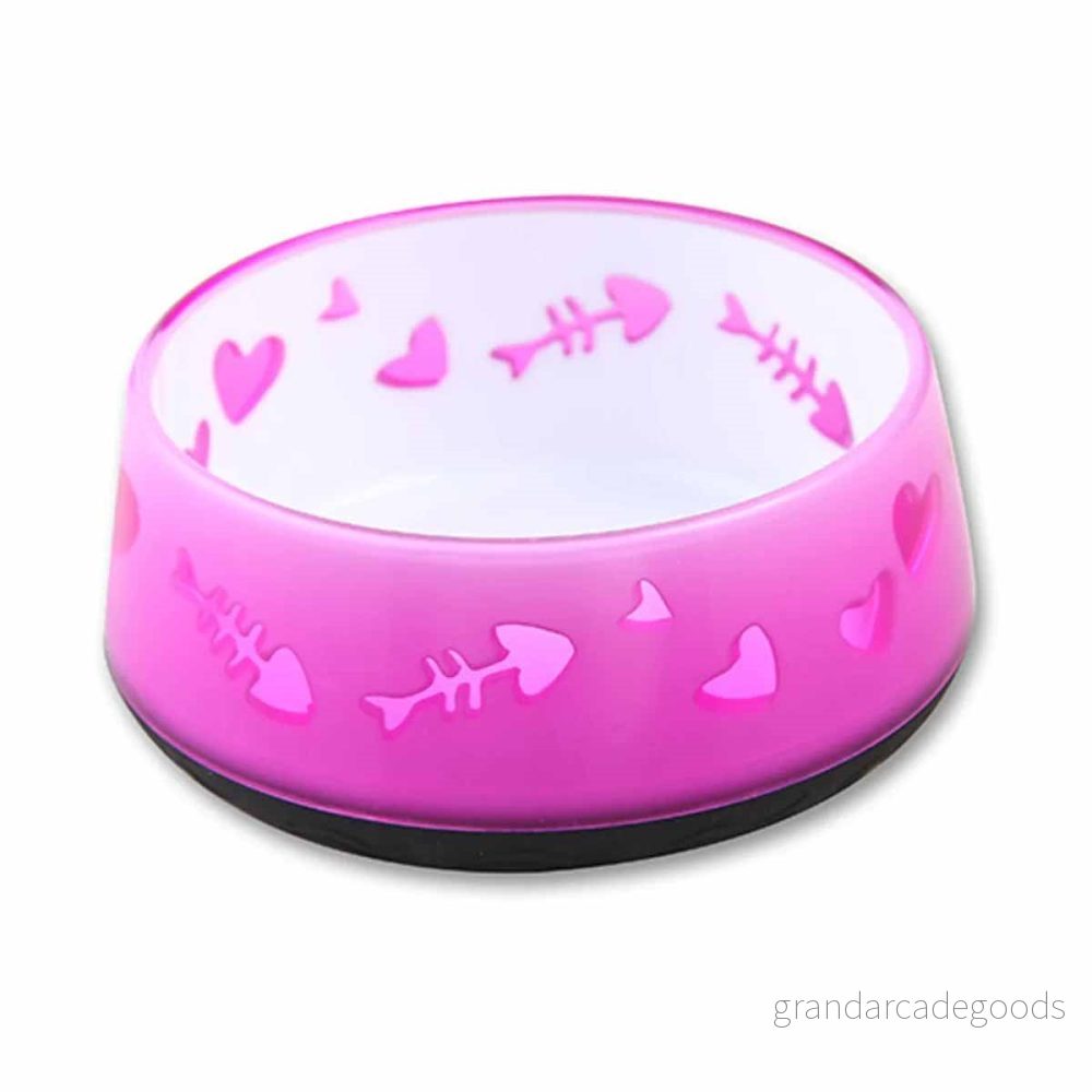 Kattskål Tung Botten Rosa 847922024048