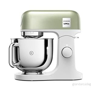 Kenwood kMix Editions KMX760GR Matberedare, 5 l skål i rostfritt stål, säker användning säkerhetssystem, metallhölje, 1 000 watt, inkl. 3 delad konserveringsset och stänkskydd, grön metallic 5011423004075