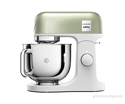 Kenwood kMix Editions KMX760GR Matberedare, 5 l skål i rostfritt stål, säker användning säkerhetssystem, metallhölje, 1 000 watt, inkl. 3 delad konserveringsset och stänkskydd, grön metallic 5011423004075