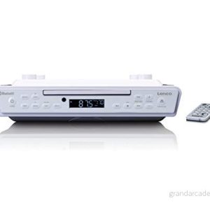 Lenco KCR 150 CD understruktur FM köksradio Bluetooth sändarminne 2 x 3 watt RMS inbyggd monteringssats AUX in ingång timerfunktion vit, A003089 8711902040842 Lenco KCR 150 CD understruktur FM köksradio Bluetooth sändarminne 2 x 3 watt RMS inbyggd monteringssats AUX in ingång timerfunktion vit, A003089 8711902040842