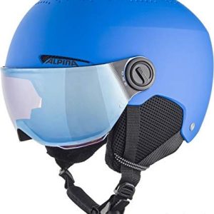 ALPINA Unisex Barn, ZUPO VISOR Q LITE Skidhjälm, blue matt, 51 55 cm 4003692305992 ALPINA Unisex Barn, ZUPO VISOR Q LITE Skidhjälm, blue matt, 51 55 cm 4003692305992