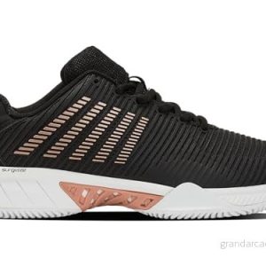 K Swiss Dam Hypercourt Express 2 Sportskor, svart/vit/roséguld, 37,5 EU, Svart vit roséguld, 37.5 EU 192935846706