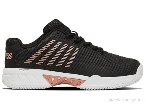 K Swiss Dam Hypercourt Express 2 Sportskor, svart/vit/roséguld, 37,5 EU, Svart vit roséguld, 37.5 EU 192935846706