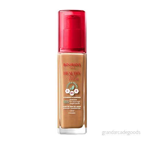 Bourjois Healthy Mix Clean Foundation, 58W Caramel, 30 ml 3616303397289