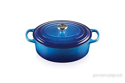 Le Creuset Casserole Oval Signature Azure ø 27 cm / 4.1 Liter 24147328162