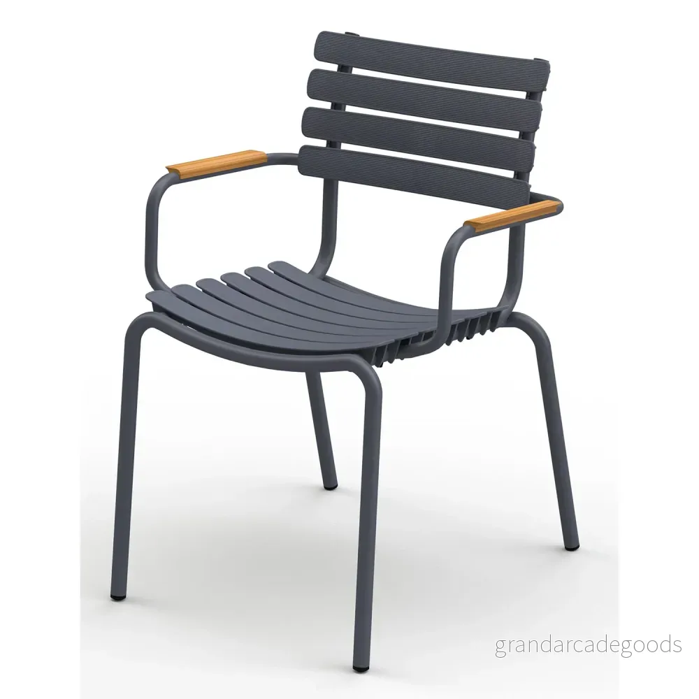 HOUE Reclips Dining Chair Trädgårdsstol Grey L58 x W61 H81 cm 5714098014119