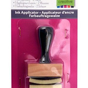 Vaessen Creative Ink applikator, trä/skum, svart, 8,9 x 5 3 cm 8716052202836