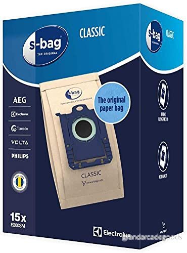 Electrolux AEG 9001688002 dammsugarpåse dammsugare E200SM , papper 15 pack 7319599031542 Electrolux AEG 9001688002 dammsugarpåse dammsugare E200SM , papper 15 pack 7319599031542