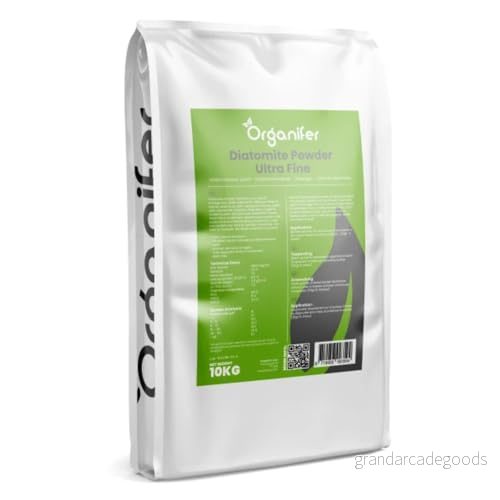 Jordpulver 100% Rent Kiselgur (10 Kg) Ultrafint Pulver Giftfritt Trädgårdspulver Jordförbättring Trädgårdsgödsel Organifer 8719958993594