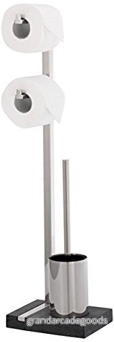 Blomus Menoto Toalettborsthållare rostfritt stål för toalettborste och WC hjul 4008832686238