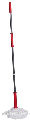 Dirt Devil mikrofibermopp 125 x ⌀ 7,5 cm lätt att vrida ut röd/grå 8711252477787