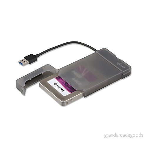 i tec 3G60060 MySafe USB 3 Easy, externt 6,4 cm/2,5 tums hårddiskhölje, för SATA I/II/III HDD SSD, svart 8595611701153