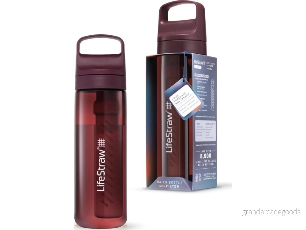 LifeStraw Go 2.0 Red 0,65L Merlot Me Away Filterflaska 7640144287122 LifeStraw Go 2.0 Red 0,65L Merlot Me Away Filterflaska 7640144287122