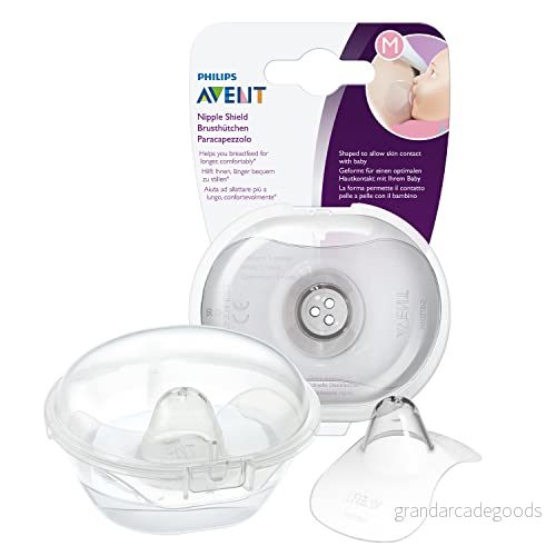 Philips Avent Bröstvårtsskydd Hjälper dig att amma längre och bekvämt barnet få grepp Skyddar såriga bröstvårtor Medium (21mm) 2 pack SCF153/03 8710103907701