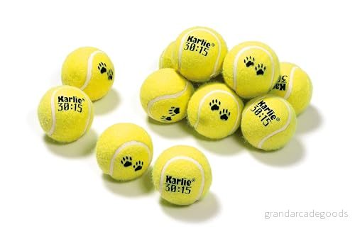 Karlie Leksaktrumma med 12 tennisbollar ø: 6 cm gul 4016598456347