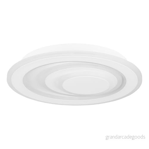 EGLO Palagiano 1 LED-taklampa, rund taklampa, utskjutande armatur för kontor, hall och kök, metall vit plast, neutral vit, Ø 30 cm 9002759320515