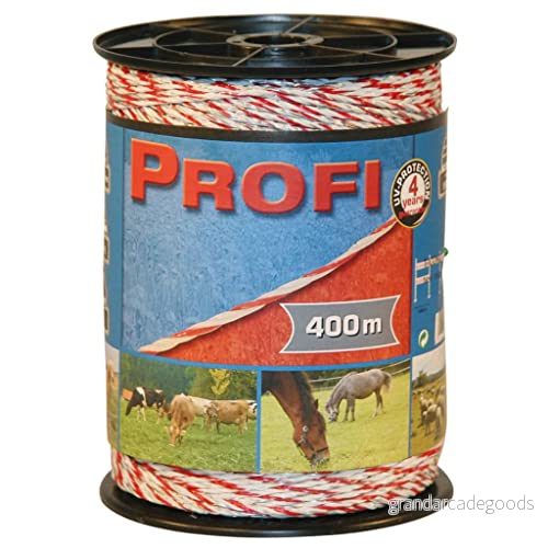 Kerbl Professionell staket 6 x 0,30 TriC, 400 m, vit/röd 4018653595121