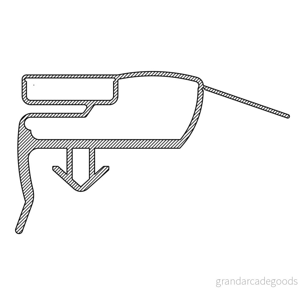 Electrolux AEG 2426448326 dörrtätning magnetlist, vit 7321422173602