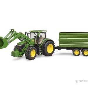 Bruder John Deere 7R 350 med frontlastare, släp 4001702031558 Bruder John Deere 7R 350 med frontlastare, släp 4001702031558