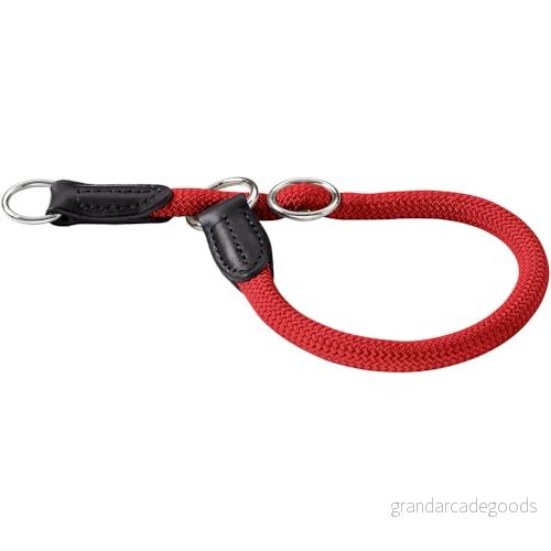 HUNTER Freestyle klädhals, hundhalsband, dragpropp, robust, vädertålig, 55 (L), röd 4016739391018