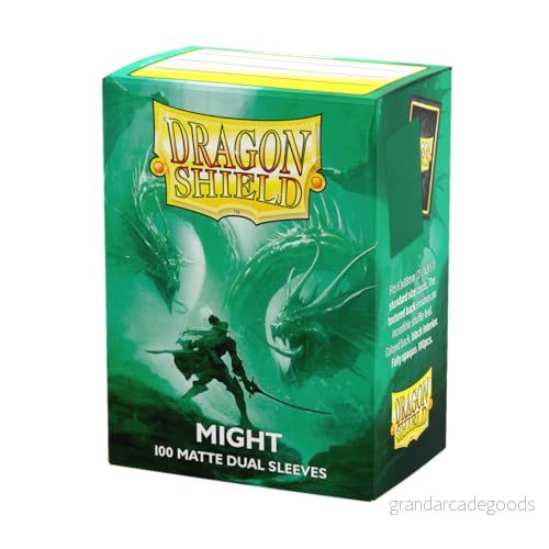 Dragon Shield Matte Dual Kortfickor, 100 st., standardstorlek, släta och slitstarka skydd för samlarkort, passar Pokemon, Flesh & Blood, One Piece Magic The Gathering, Might 5706569150587