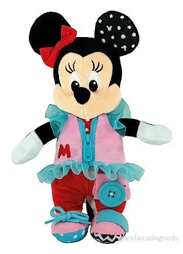 Clementoni 17860 Montessori plysch Disney baby Minnie klä upp interaktivt och stimulerande spel, motorik koncentration, pedagogisk uppvaknande leksak, 18 månaders leksak 8005125178605