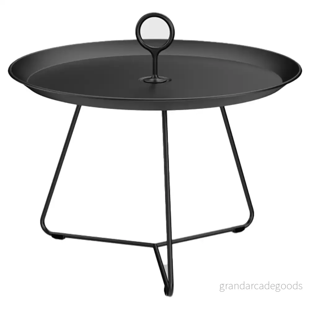 HOUE EYELET Tray Table Bricka bord Black Ø60 H43,5 x Ø59 W59 cm 5714098024019