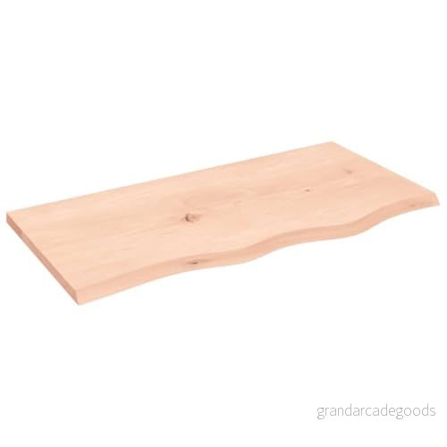Hyllplan 80x40x2 cm obehandlad massiv ek 8720845812669