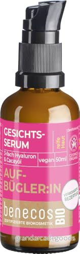 benecos naturlig skönhet ansiktsserum hyaluronsyra uppdragare: IN vegansk derm. Testad 4260198097190