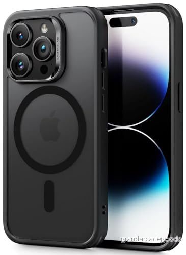ESR för iPhone 14 Pro fodral, magnetiskt fodral kompatibelt med MagSafe, stöttåligt skydd i militärkvalitet, magnetisk telefon klart (6,1 tum), klassisk hybrid serien, frostad 4894240175385