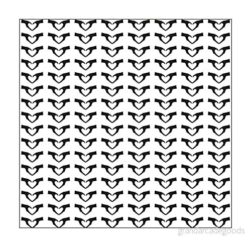 Vaessen Creative konst schablone Stencil, schablon händer, för att lägga till färgglada mönster och strukturer i pysselprojekt 8716052222537
