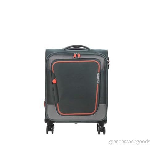 American Tourist Pulsonic Spinner S, Expanderbart handbagage, 55 cm, 40,5/43,5 L, grön (mörk skog) 5400520240545