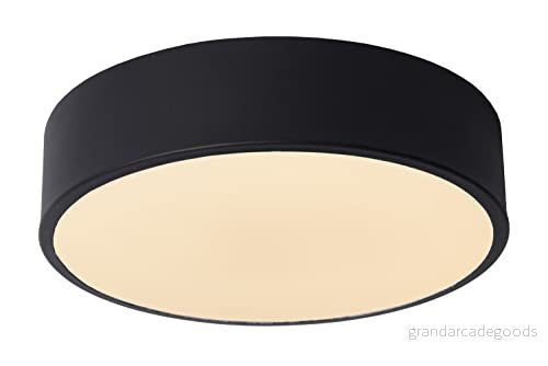 Lucide Unar LED taklampa, svart, Ø 20 cm 5411212791856