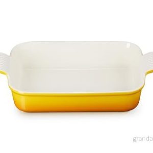 Le Creuset Grund rektangulär stengods, tallrik, 32 cm, 4 liter, Nectar, 71102326720001 843251166091 Le Creuset Grund rektangulär stengods, tallrik, 32 cm, 4 liter, Nectar, 71102326720001 843251166091