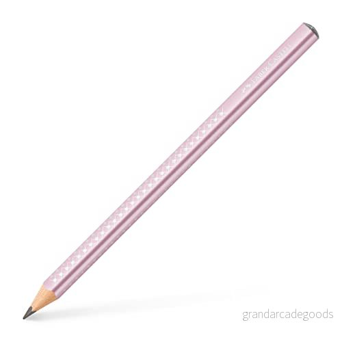 Faber Castell Jumbo Sparkle Graphite Pencil Rose Metallic 4005401116615