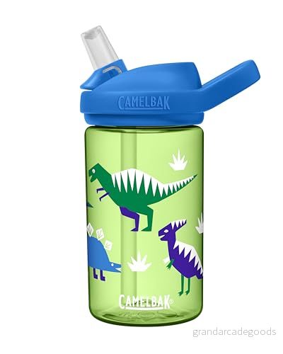 CamelBak 2472301041, 400 ml, Daglig användning, Blå, Grön, Tritan, Hip Dinos, Barn 886798030654