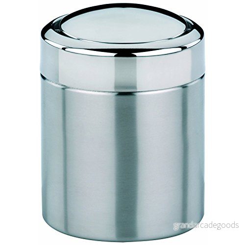 KELA 21381, svänglockshink 1,5 l, rostfritt stål, ano, silver matt 4025457213816
