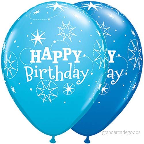 Folat Blå födelsedagsballonger 28 cm 25 st 71444388580