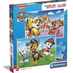 Clementoni 24800 Supercolor Pussel Paw Patrol 2×20 Bitar, 3 5 år, för barn 8005125248001 Clementoni 24800 Supercolor Pussel Paw Patrol 2×20 Bitar, 3 5 år, för barn 8005125248001