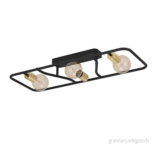 EGLO Messinaro Taklampa - Svart/Mässing 9008606243525