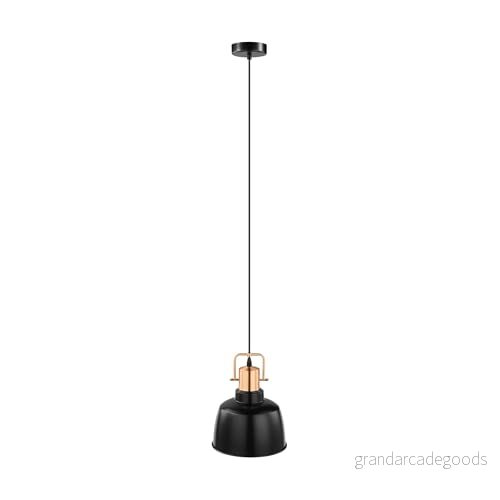 EGLO hängande lampa Bodmin, vintage pendel belysning för vardagsrum och matsal, matbordslampa i metall svart koppar, ljus med E27 uttag 9002759496920