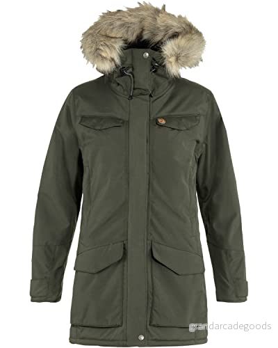 Fjallraven 86369 662 Nuuk Parka W jacka dam djup skog storlek L 7323450789770