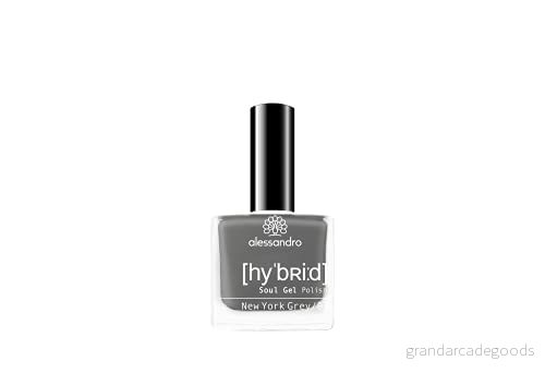 alessandro Hybrid Lack New York Grey enkelt grått i bara 3 steg perfekta naglar utan LED håller upp till 10 dagar! 8 ml 4025087281162