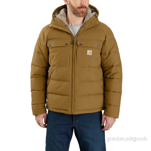 Carhartt Vinterjacka för män, lös passform, mellanvikt, isolerad, Ek, XL 195836284011